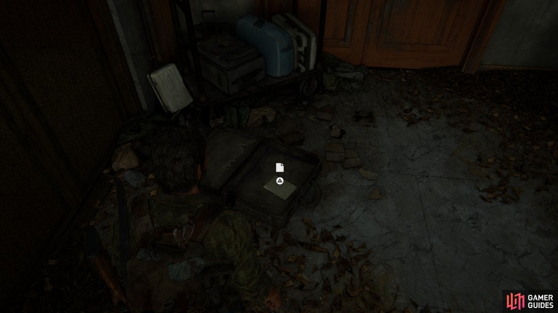 You can find notes on the floor in a lot of the buildings you’ll visit. 