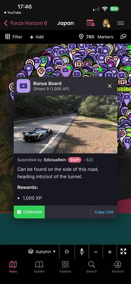 Never Miss a Collectible: Open detailed markers, view screenshots and mark discoveries as collected.