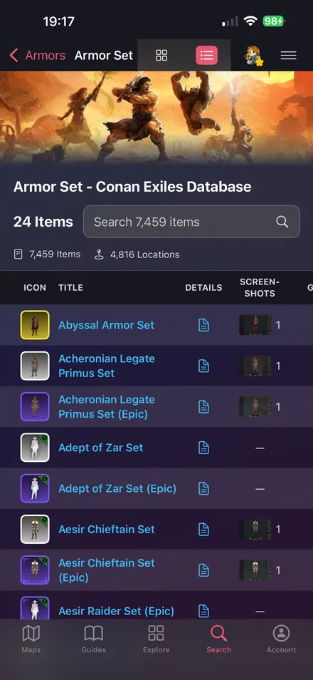 Browse Thousands of Game Items: Search and compare equipment, characters, collectibles and more.