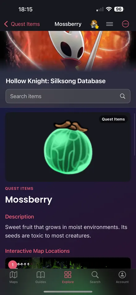 Everything You Need to Know: Find descriptions, locations and related content for each item.