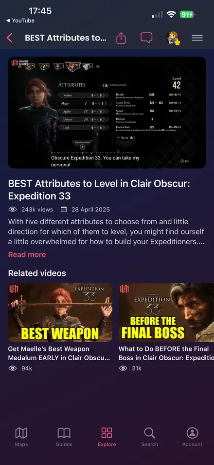Watch Official Gamer Guides Videos: Find walkthroughs, builds and gameplay tips from our YouTube channel.