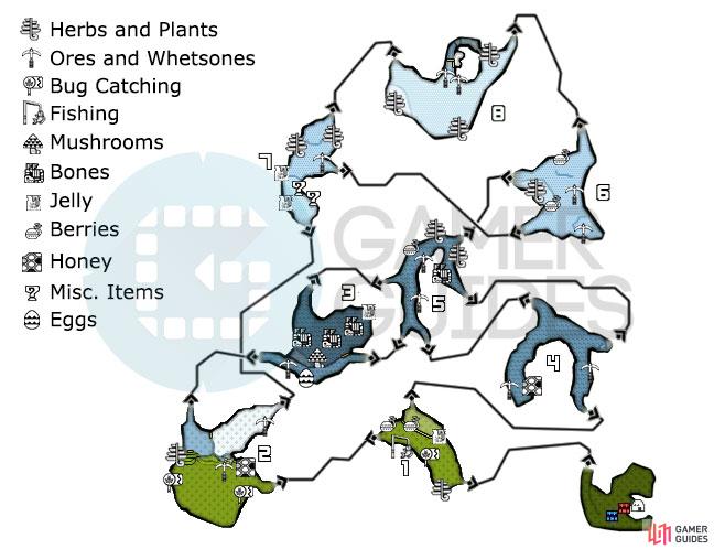 Arctic Ridge - General Areas - Area Maps | Monster Hunter Generations ...