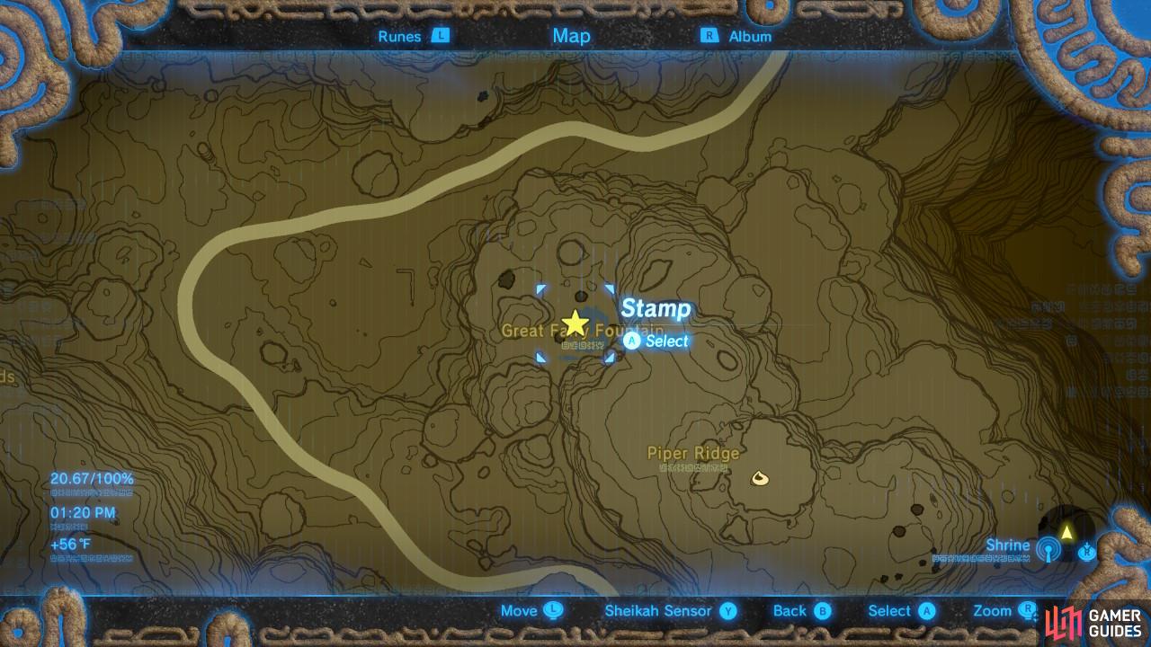 Корокские семечки zelda карта