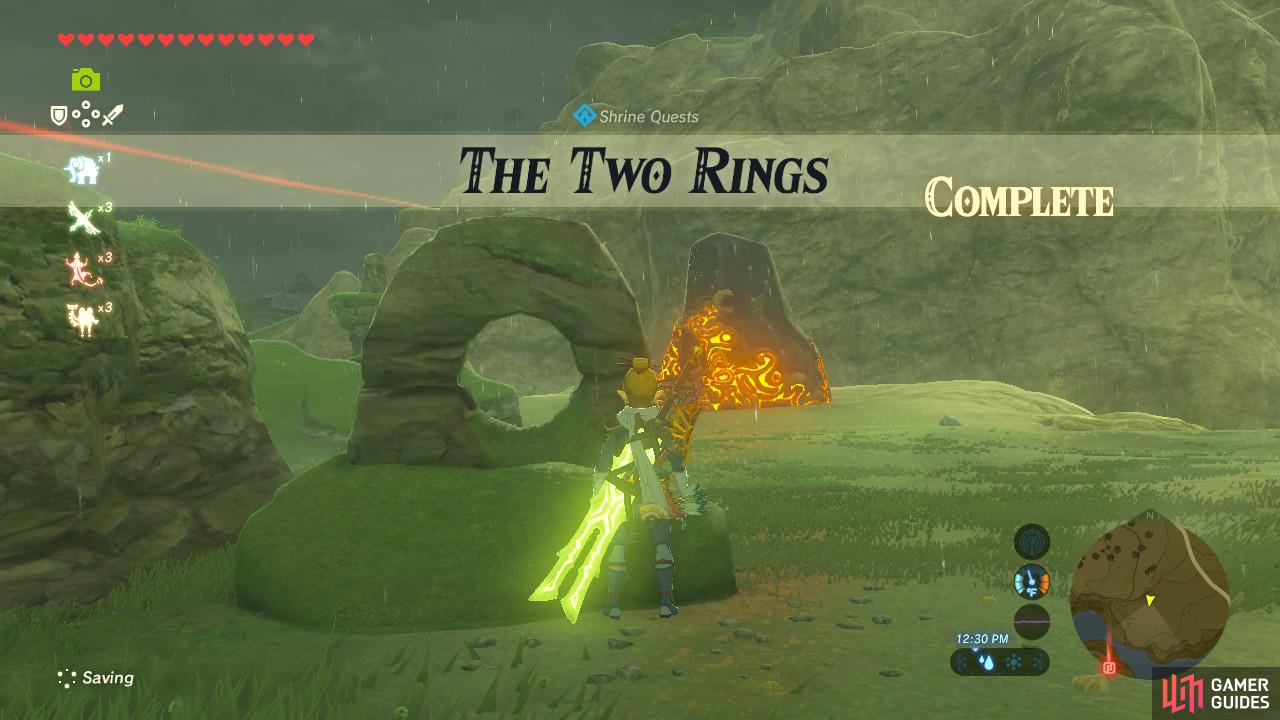 Gamer Guides The Two Rings / Shrine Quests / The Legend of Zelda Breath of the Wild Strategy