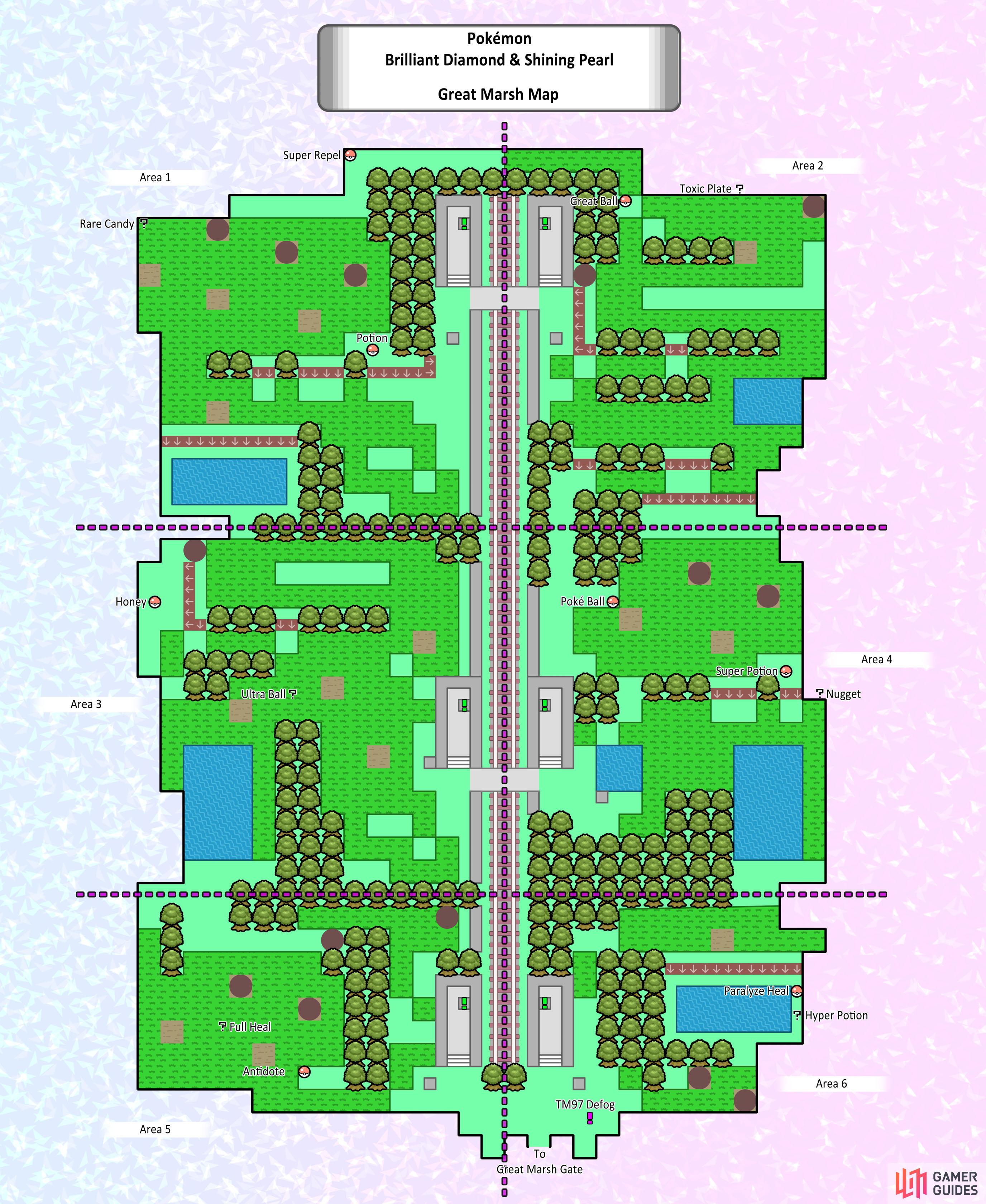 Great Marsh Encounters Items Fen Badge Walkthrough Pok mon Great Marsh Encounters Items Fen Badge Walkthrough Pok mon