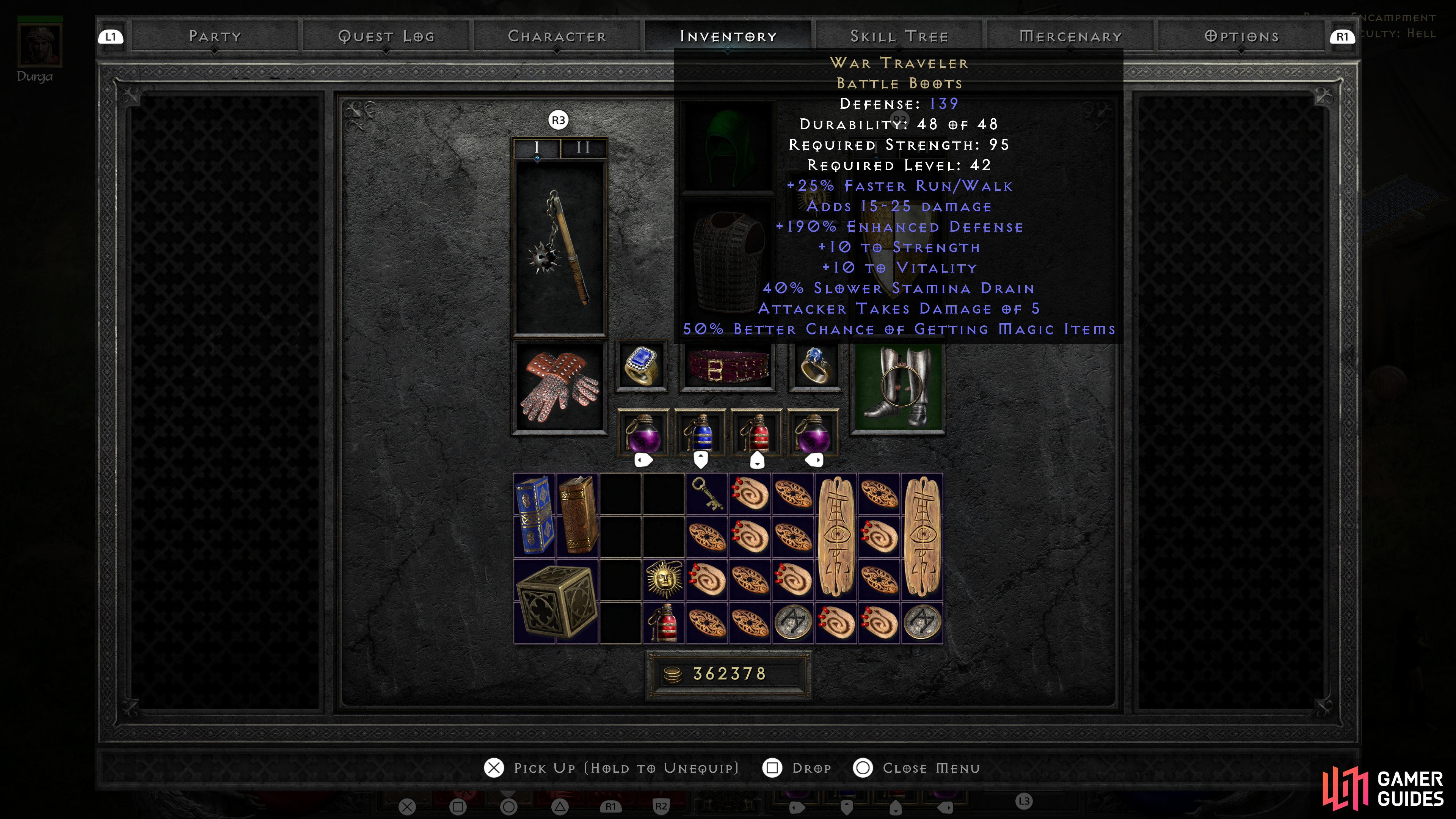 War Traveler Boots Equipment Diablo II Resurrected Gamer Guides®