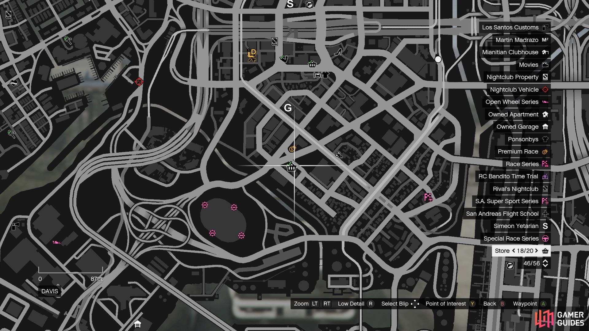 action figure gta map