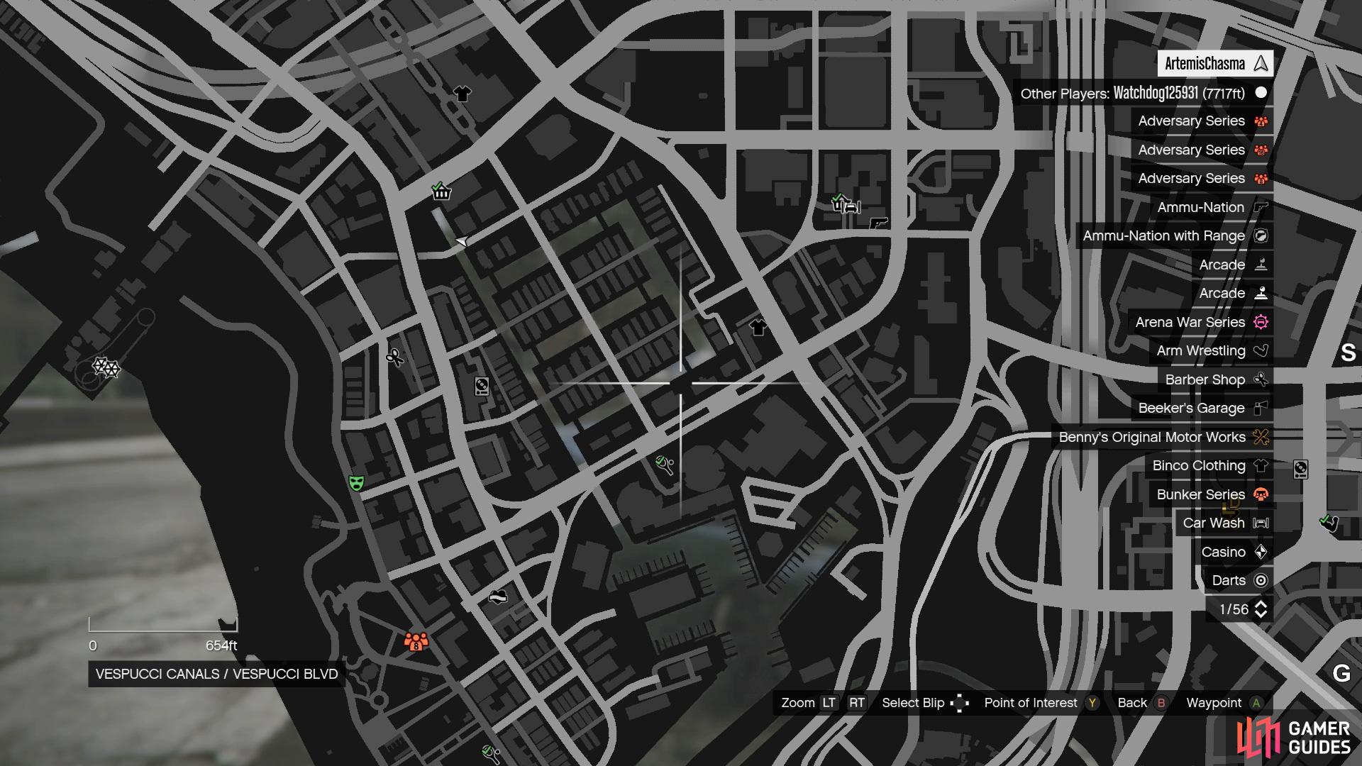 gta v online action figures map