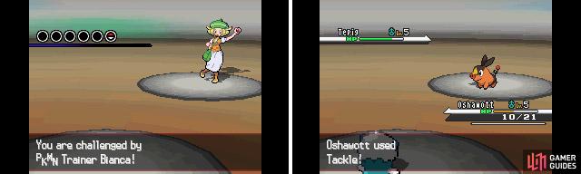 At heart, Pokemon is a turn-based RPG. You can select battle commands with the D-pad or via the touch screen.