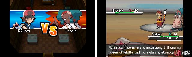 Lenora uses Normal types, both of which are quite strong but you should have no troubles.