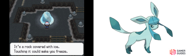 Glaceon fans will want to bring their Eevee to the Icy Rock.