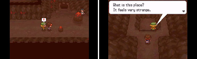 After youve thrashed the Elite Four and obtained the Magma Stone, you can return here to encounter Heatran.
