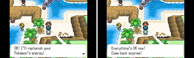 When your Pokemon are exhausted from trekking through Seaside Cave, you can leave the cave and seek the Doctors help.