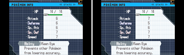 In addition to Natures, IVs account for different stats between Pokemon of the same species.