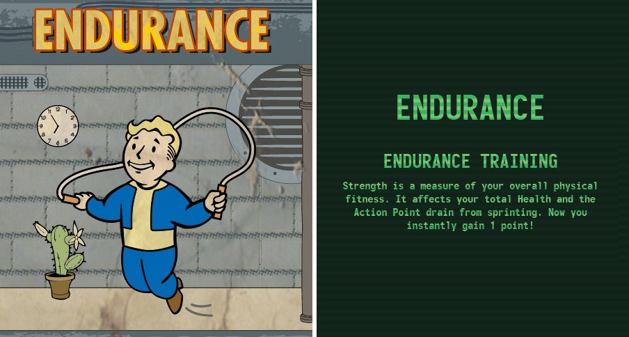 knap Udseende røg Endurance Perks - Character Creation - Introduction | Fallout 4 | Gamer  Guides®