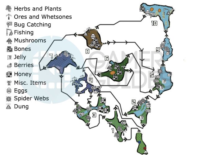 monster hunter generations resource maps
