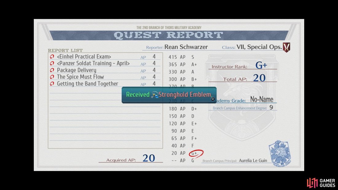 Upon wrapping up the Free Day youll be given the Quest Report. 