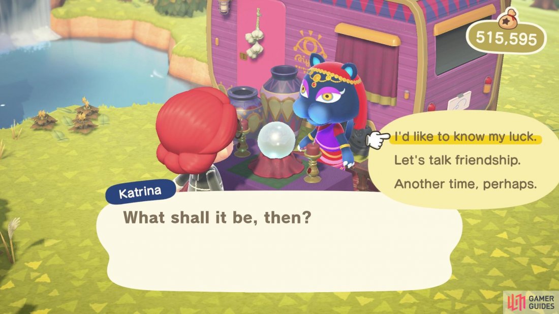 Katrina sells fortune telling services.
