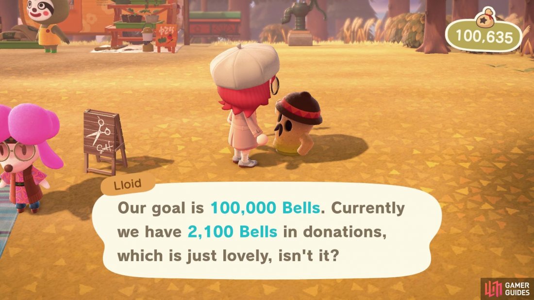 Pay Lloid the 100,000 Bells to build Redds shop. 