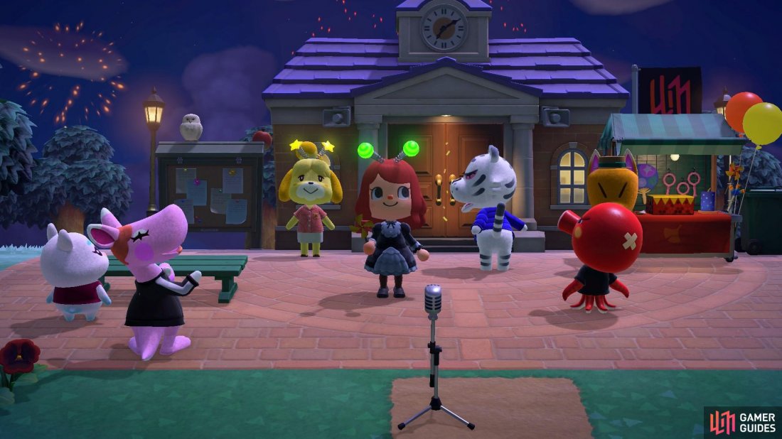 Lots of your villagers will be at the Plaza watching the show!