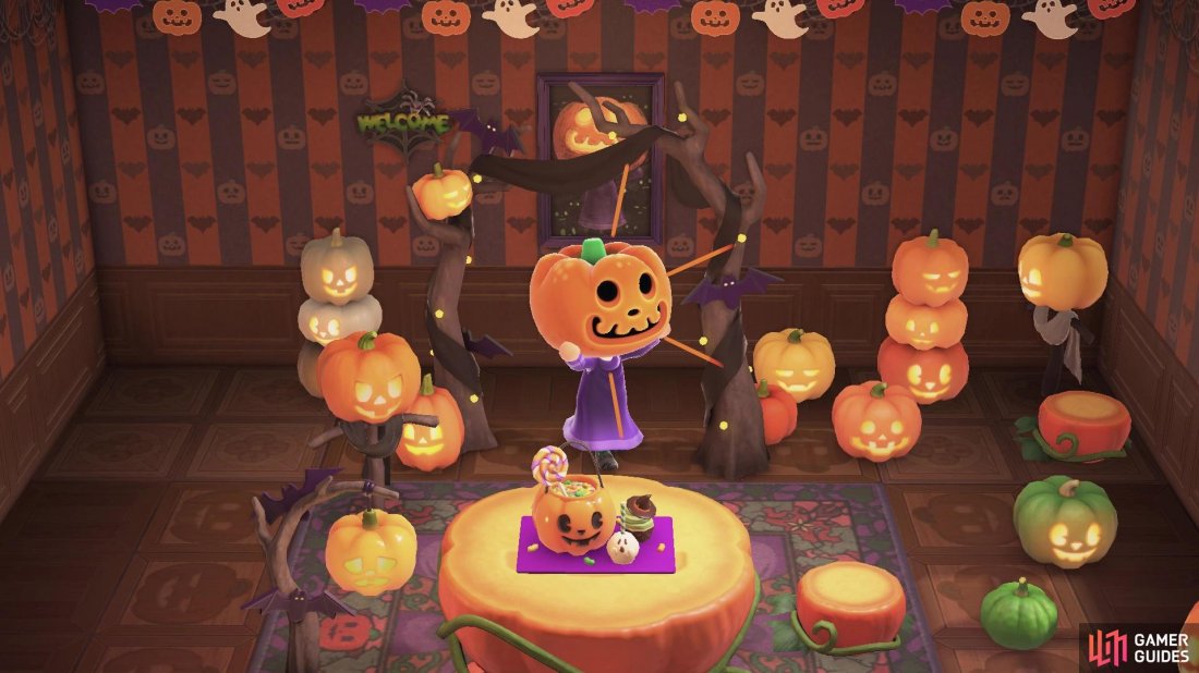 Make your house and island spooky with pumpkins and spooky DIYs.