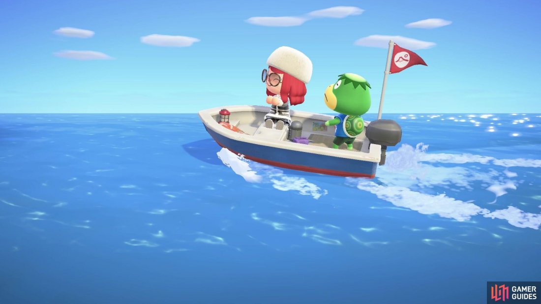 Pay 1,000 Nook Miles to go on a Boat Tour with Kapp’n.
