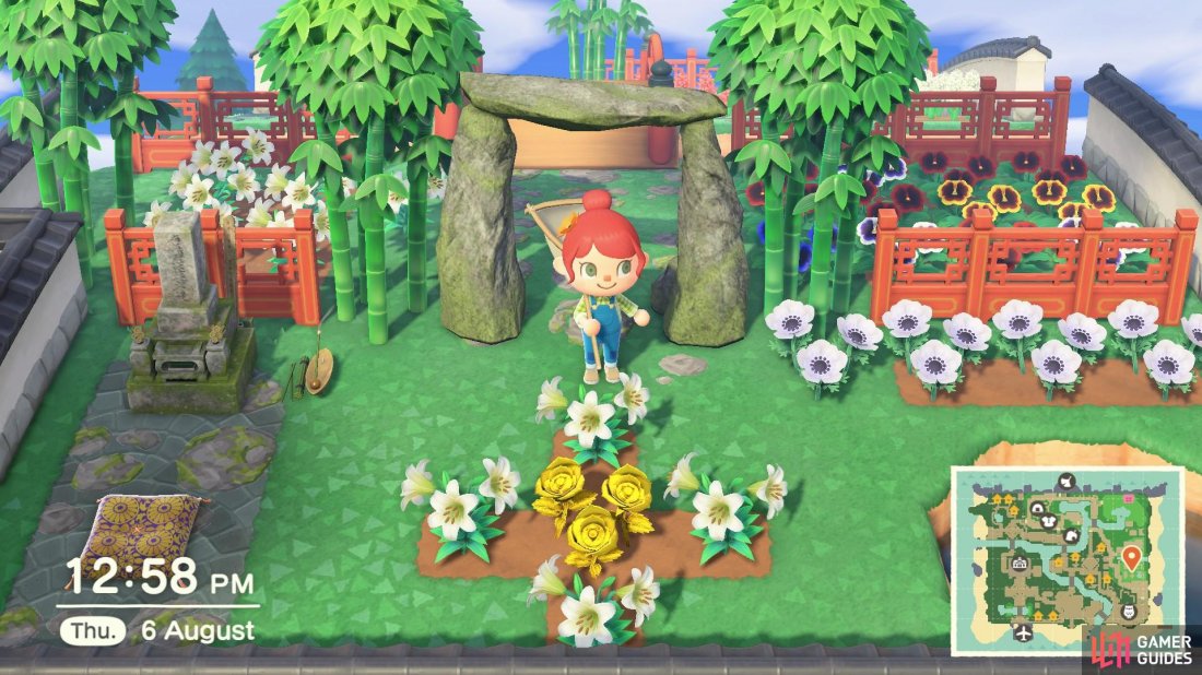 Having lots of flowers will earn you Nook Miles and they make your island look pretty, too!