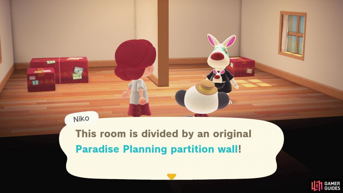 The partition wall is introduced a little into the DLC.