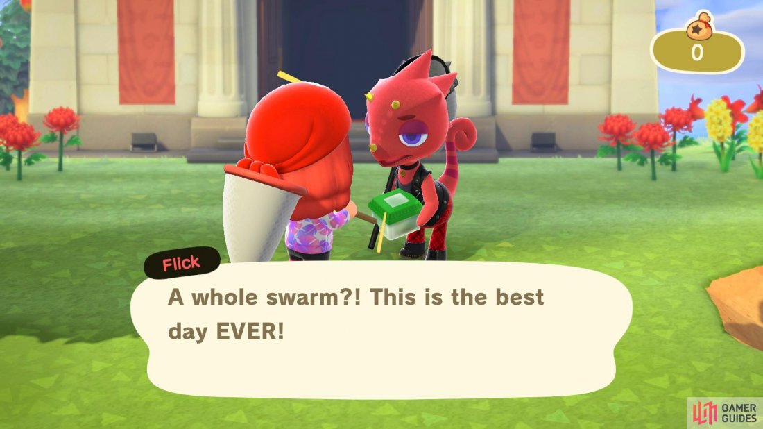 Dont forget to sell your bugs to Flick for extra bells!