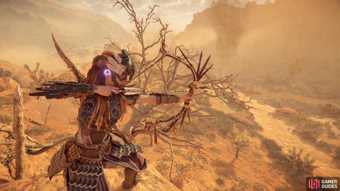 Aloy using the Marshal Hunter Bow