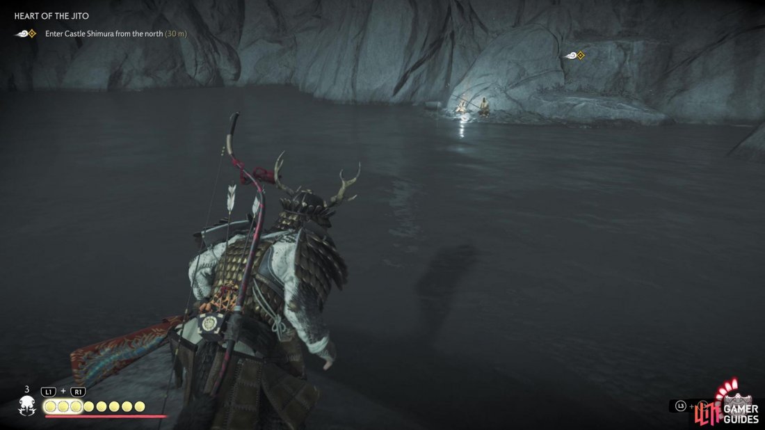 The NPC by the waterfall is not an enemy