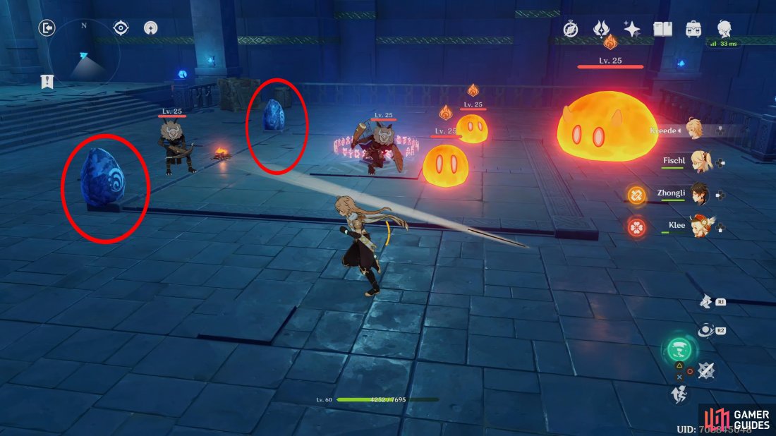 When these Hydro Orbs are attacked, they create a rain like field which sets the enemies element to Wet