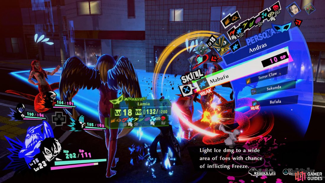 Persona Skills play a heavy part in combat.