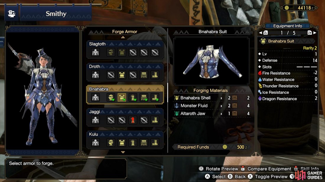 The chest piece of the Bnahabra Armor requires a Altaroth Jaw.