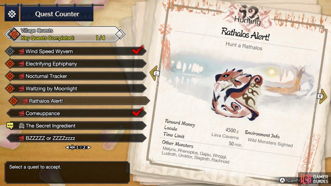 The Rathalos Alert quest becomes available when you reach 5* Village Quests.