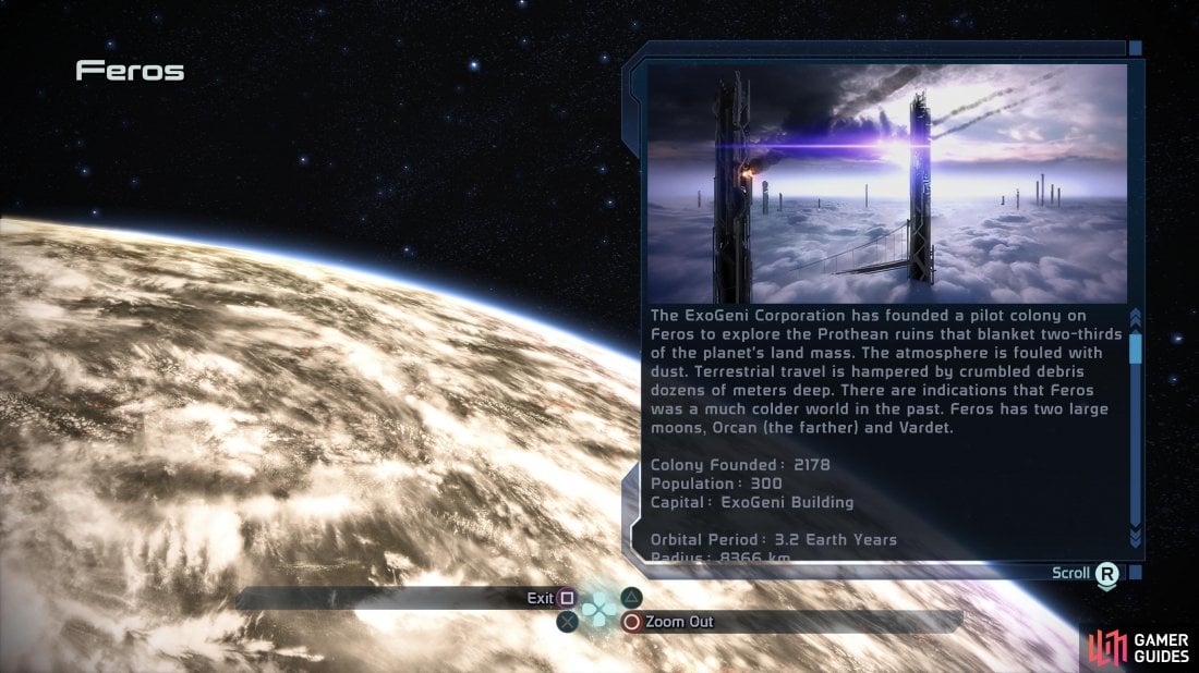 Feros is the setting for one of the game's core missions.