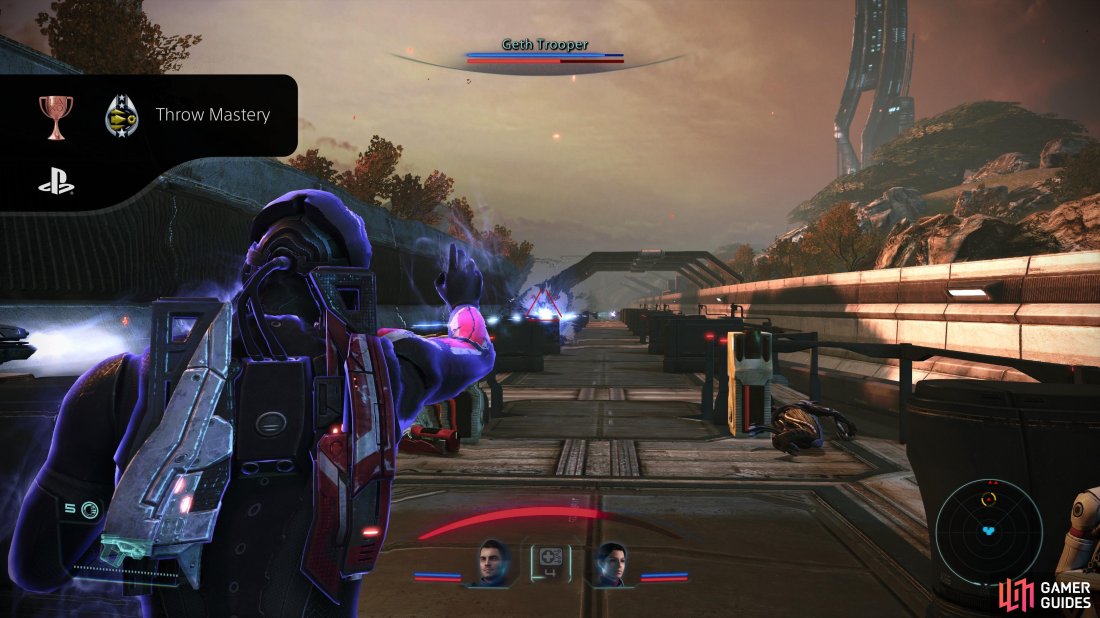 Use the "Throw" ability repeatedly until this achievement pops - even crates are valid targets.