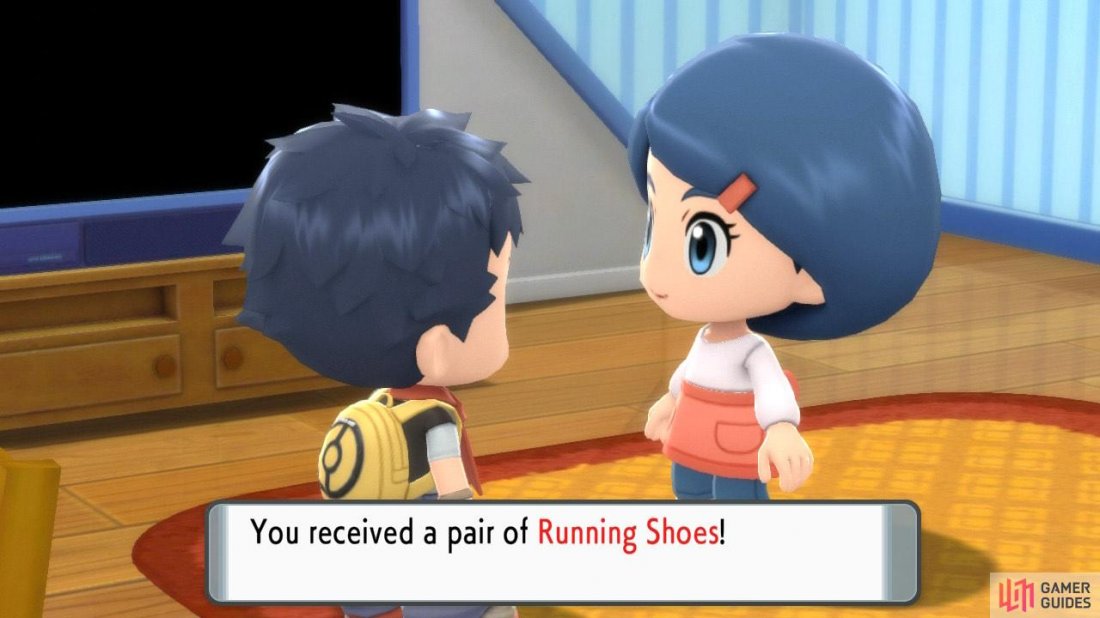The Running Shoes are the first thing you receive in the game.