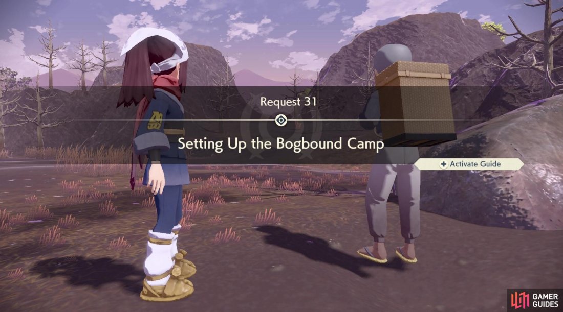 Request 31: Setting Up the Bogbound Camp.