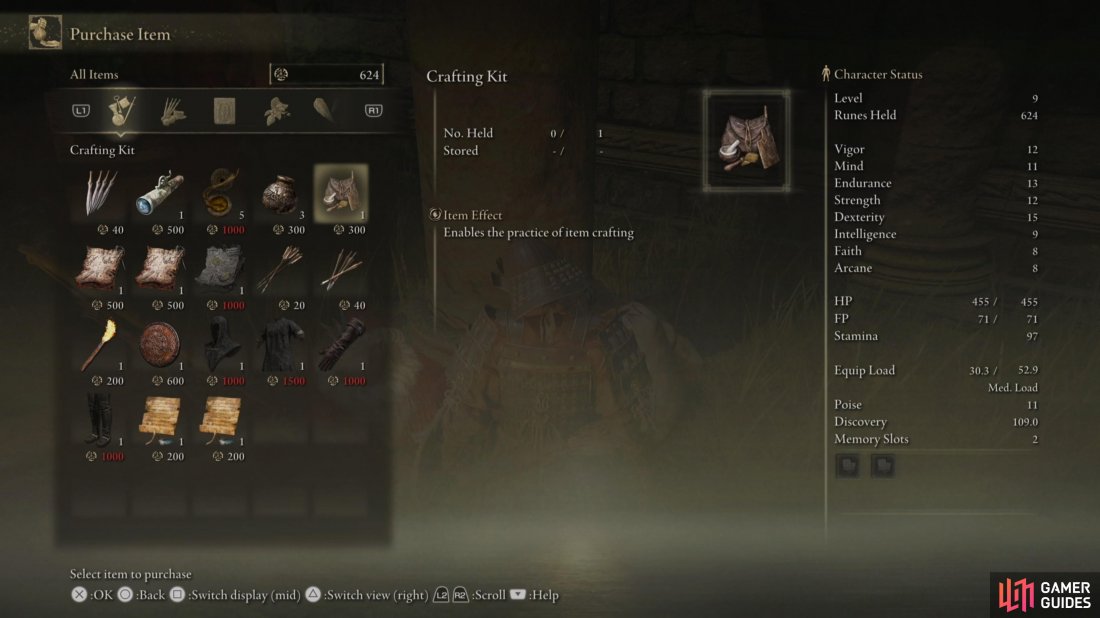 Dont miss out on purchasing the Crafting Kit.