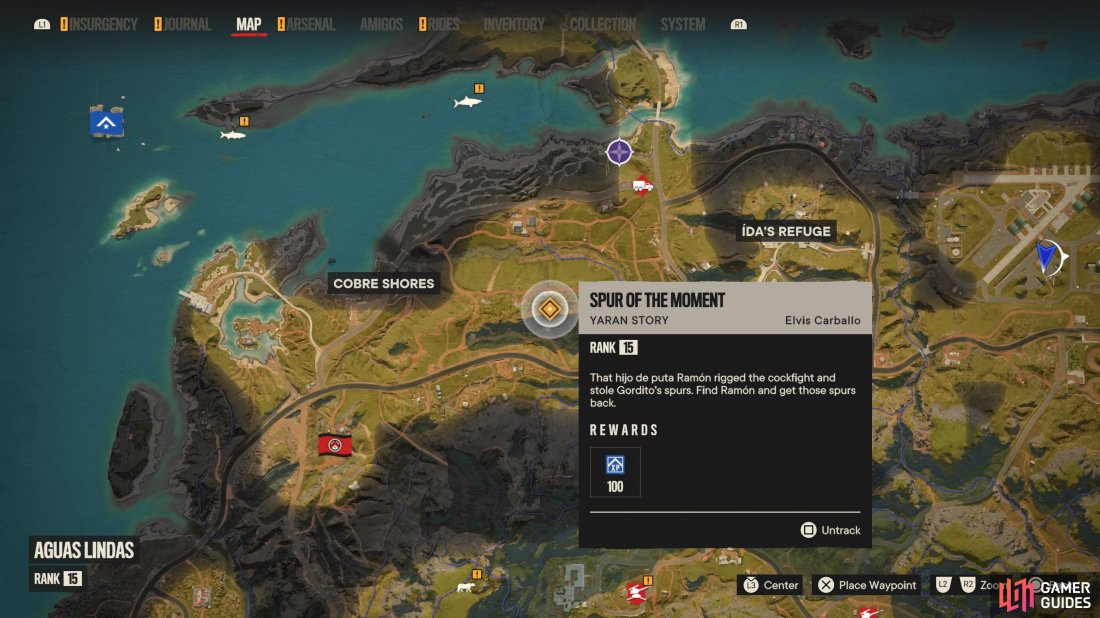 Head to this location on the map to find the bunker where Ramon is held up. 