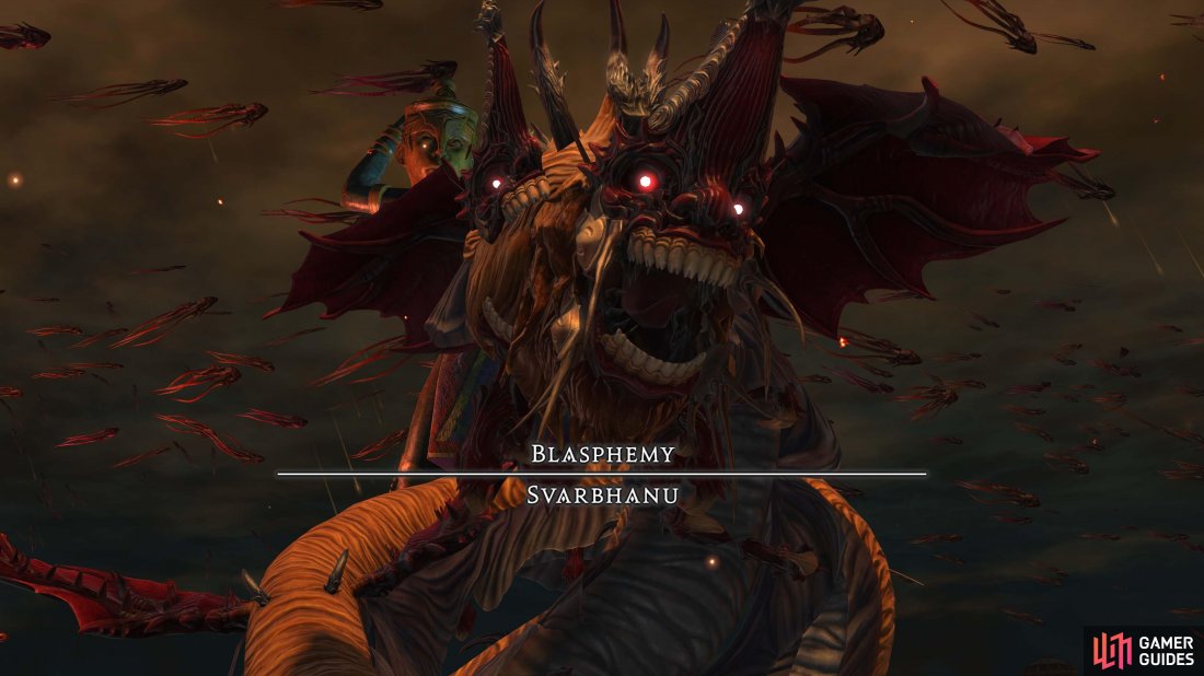 Svarbhanu is the final boss of the Vanaspati dungeon.