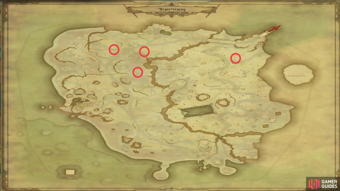 Vajrakumara Spawn Locations.