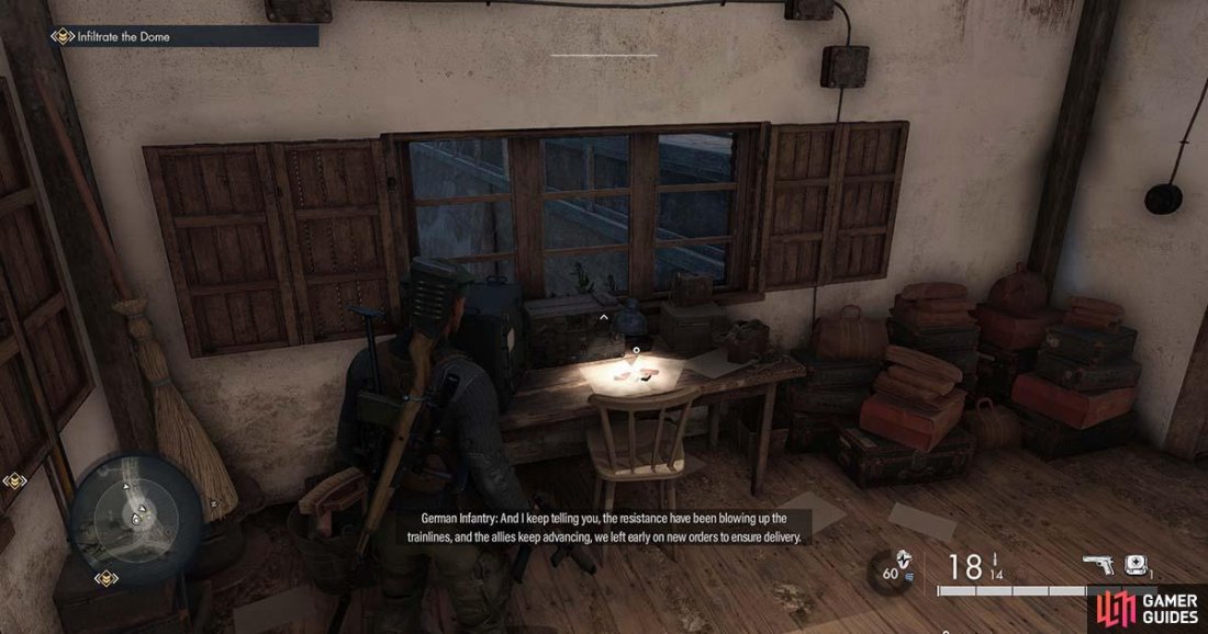 The cards can be found on the table within the cabin.