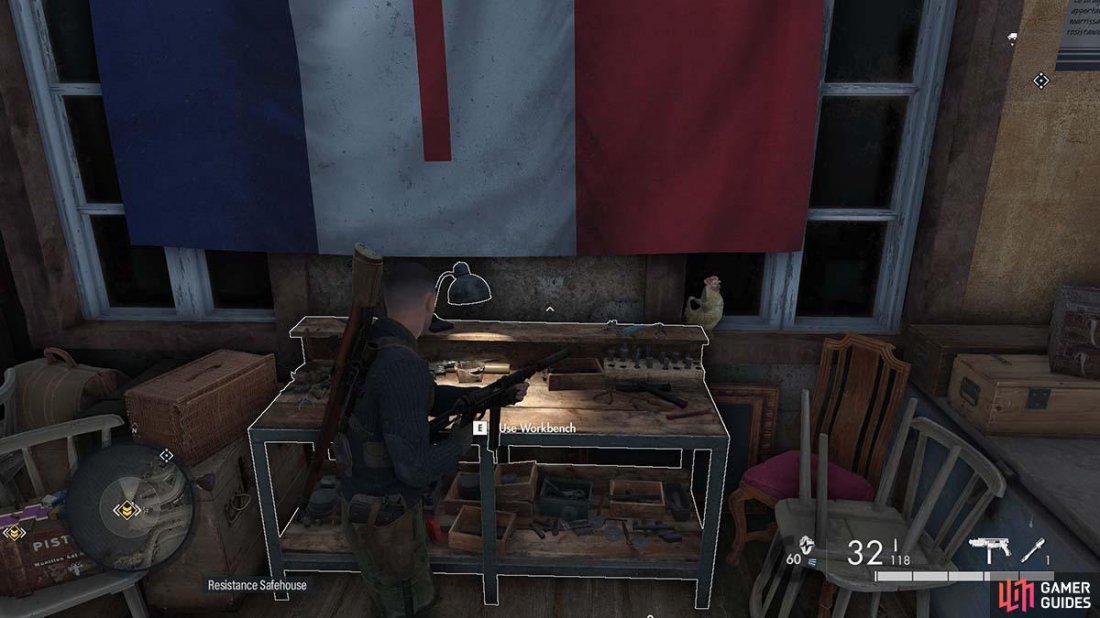 Marcel might have met a sorry end, but his workbench is still there to upgrade your SMGs.