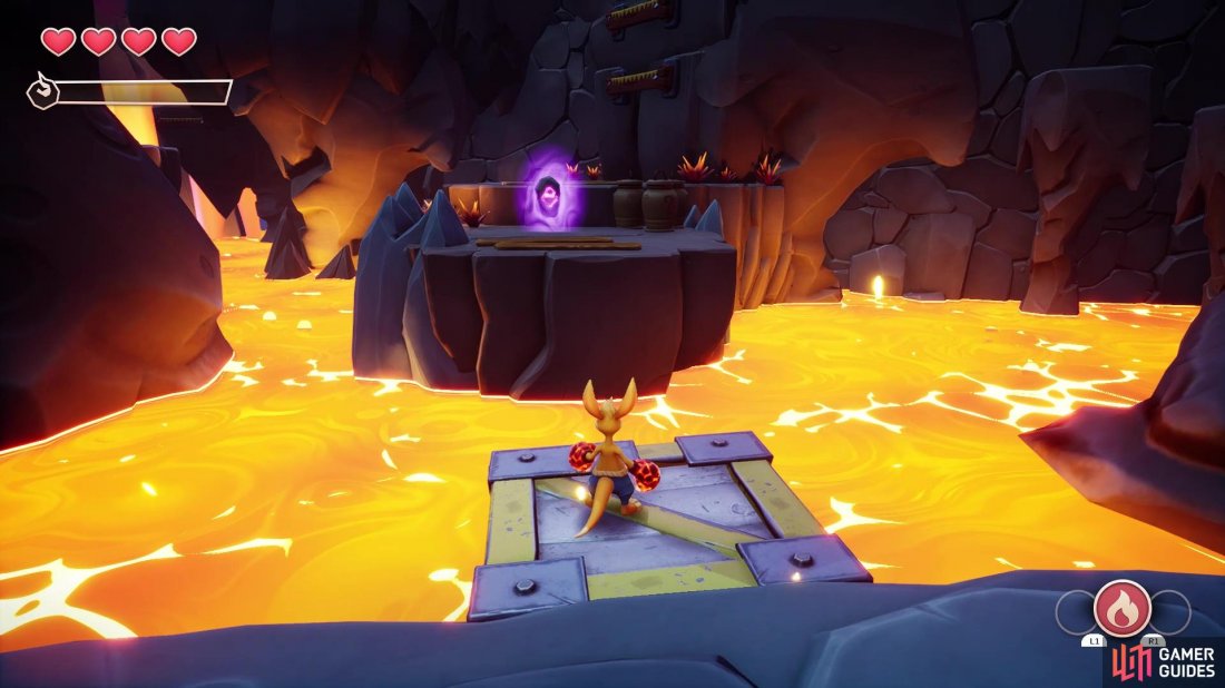 The first Rune will be in plain sight after knocking down the crate