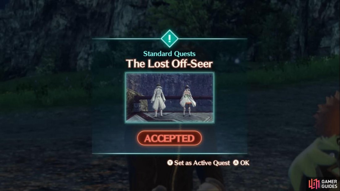 Standard Quests can be accepted from various NPCs across the map. (Credit: Nintendo Xenoblade Chronicles 3 Trailer)