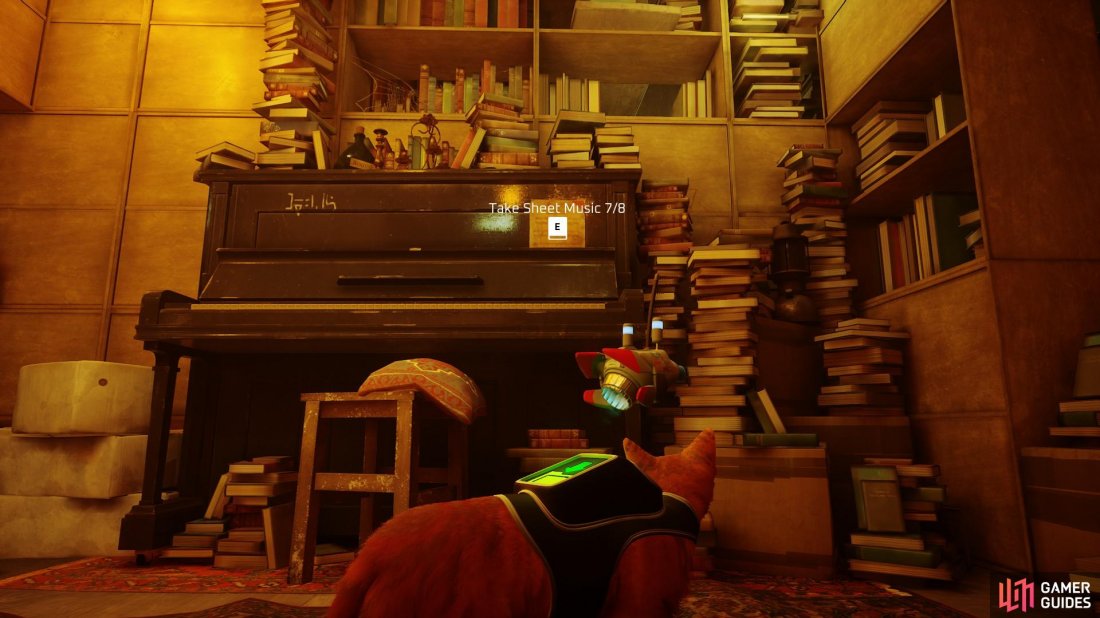 The seventh is on the piano, which is found inside Docs library.