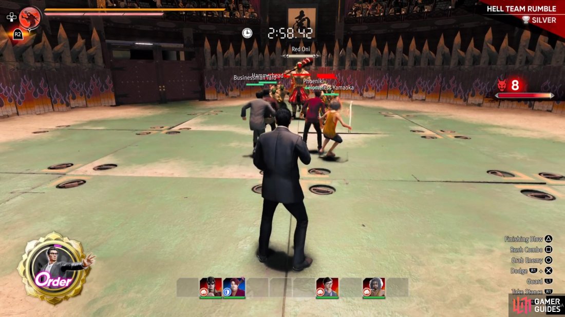 Hell Team Rumble is a great option for the Coliseum, and adds a management aspect to the fighting.