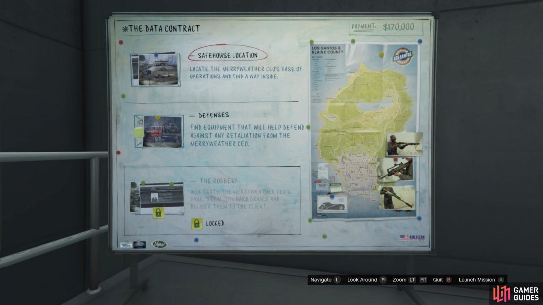 Overview of the Safehouse Location mission. 